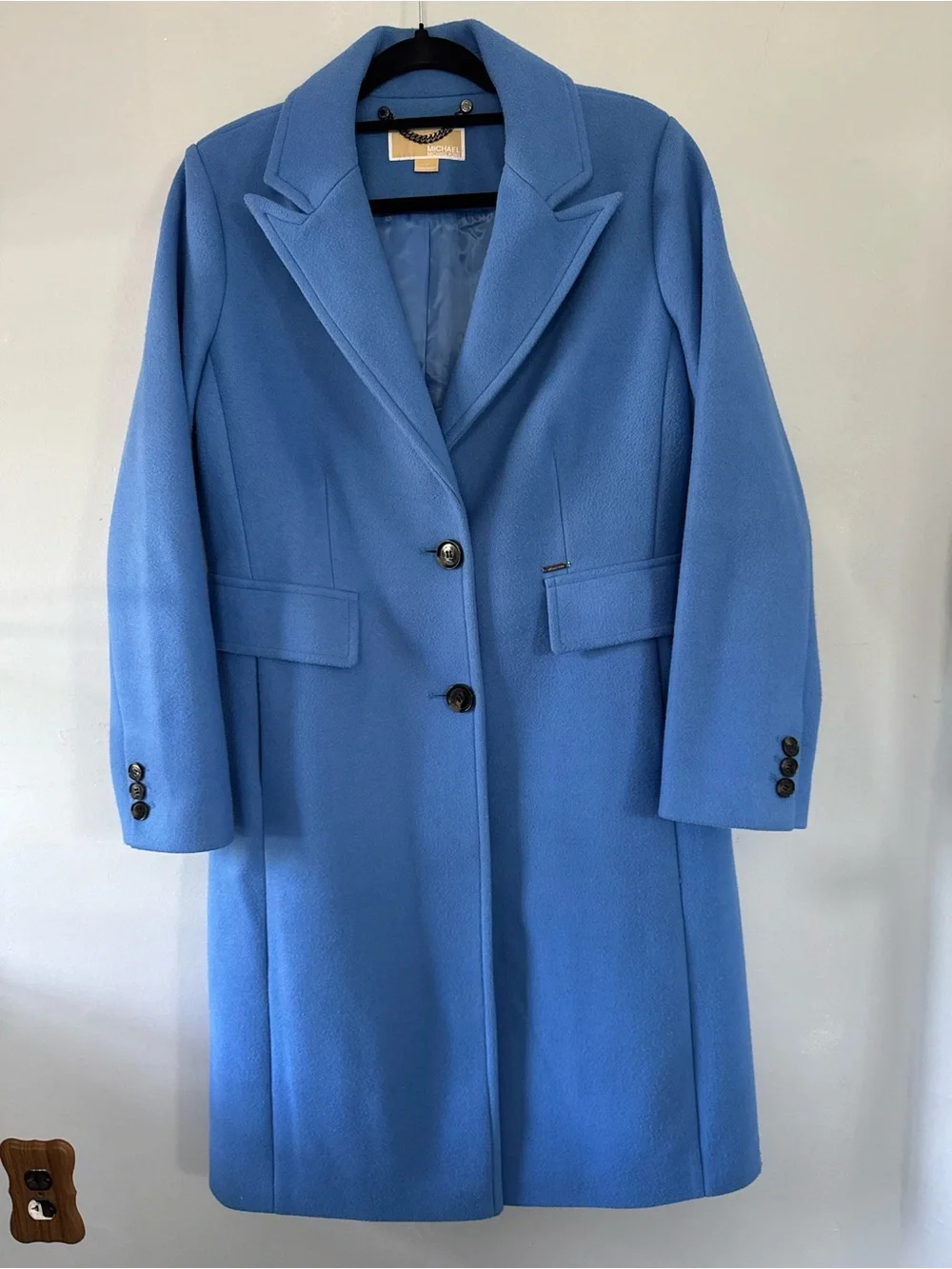 Classic Blue Women’s Wool-Blend Coat